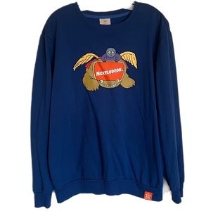 Blue Nickelodeon TV Nick Box Exclusive Sweatshirt - Size L